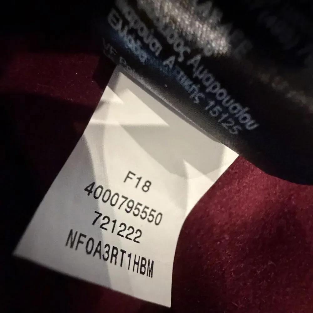 The North Face Tech Fleece Full Zip Jacket Dark Red Men's Size XL Performance